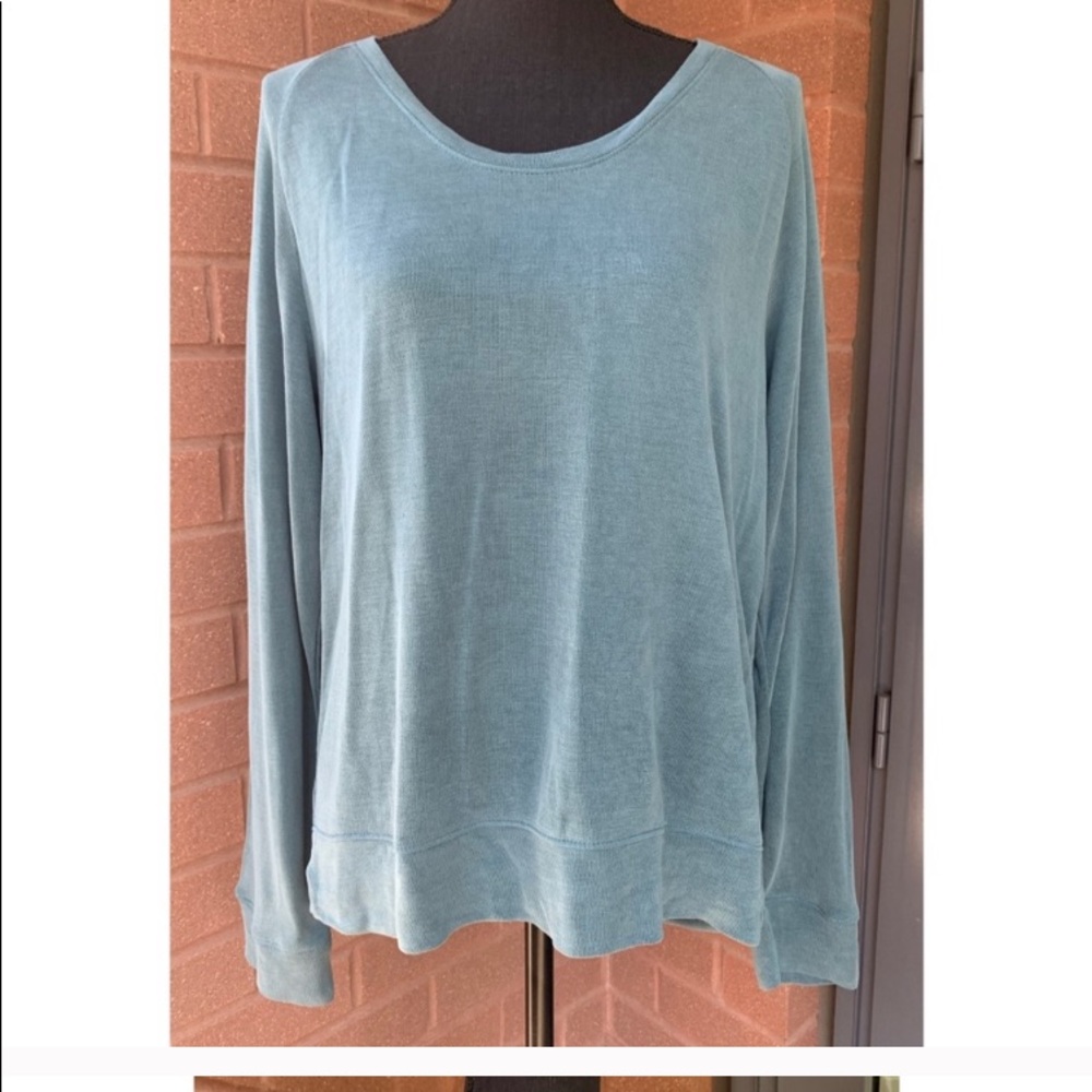LOFT Scoop Neck Lounge Sweatshirt.